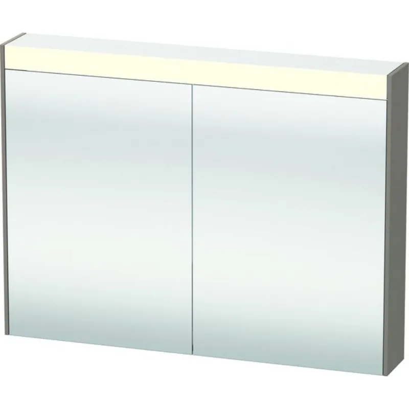 Holiday Sale Duravit Brioso 32" x 30" x 6" Mirror Cabinet With Lighting Basalt Matt