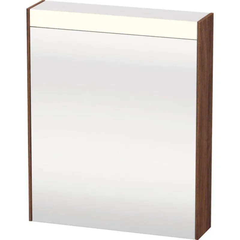 Duravit Brioso 24" x 30" x 6" Mirror With Right Hinge Cabinet and Lighting Walnut Dark Best Seller