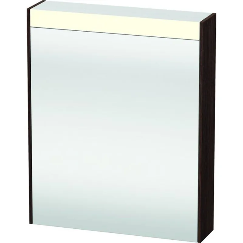 Duravit Brioso 24" x 30" x 6" Mirror With Left Hinge Cabinet and Lighting Chestnut Dark One Day Deal
