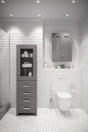 Water Creation Madison Wall Cabinet In Cashmere Grey Instant Buy