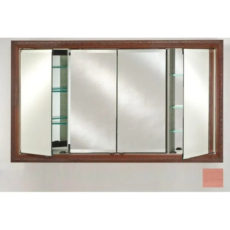Afina Signature 63" x 36" Soho Brushed Bronze Recessed Four Door Medicine Cabinet With Beveled Edge Mirror Direct From Manufacturer