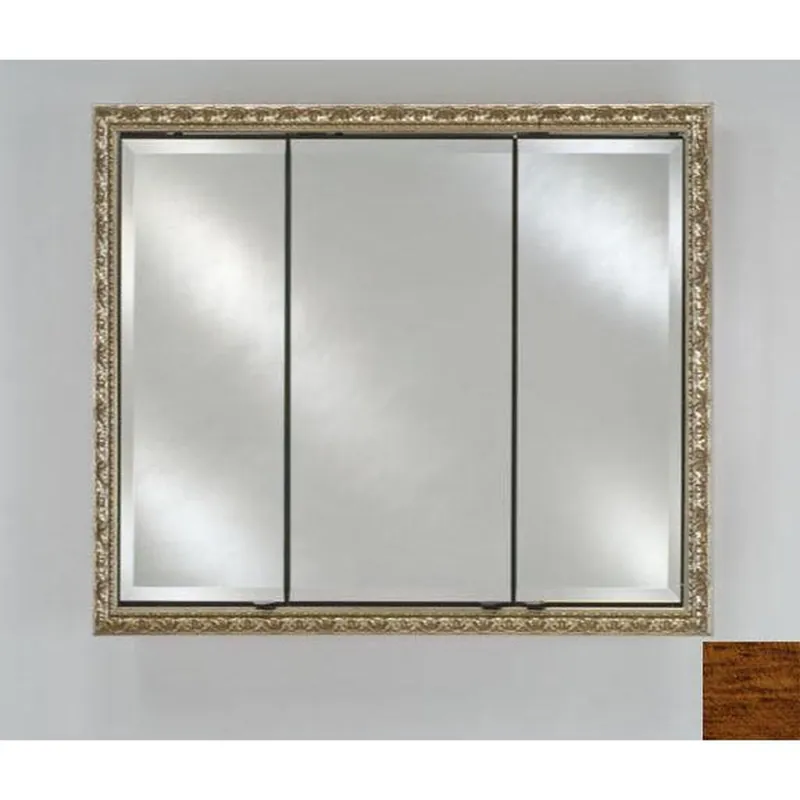 Afina Signature 38" x 30" Arlington Honey Recessed Triple Door Medicine Cabinet With Beveled Edge Mirror Weekend Sale