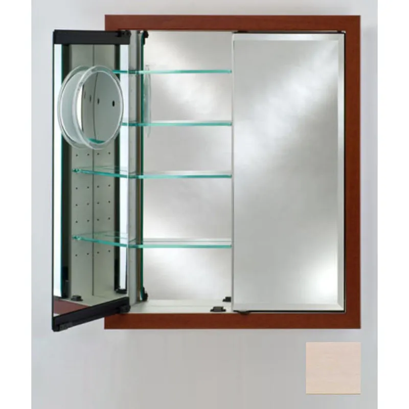 Popular Afina Signature 31" x 36" Arlington Pickled Recessed Double Door Medicine Cabinet With Beveled Edge Mirror
