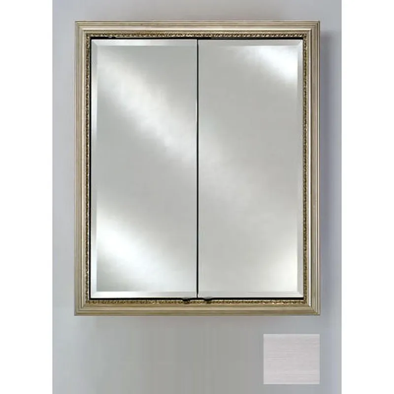 In Demand Afina Signature 24" x 30" Soho Stainless Recessed Double Door Medicine Cabinet With Beveled Edge Mirror