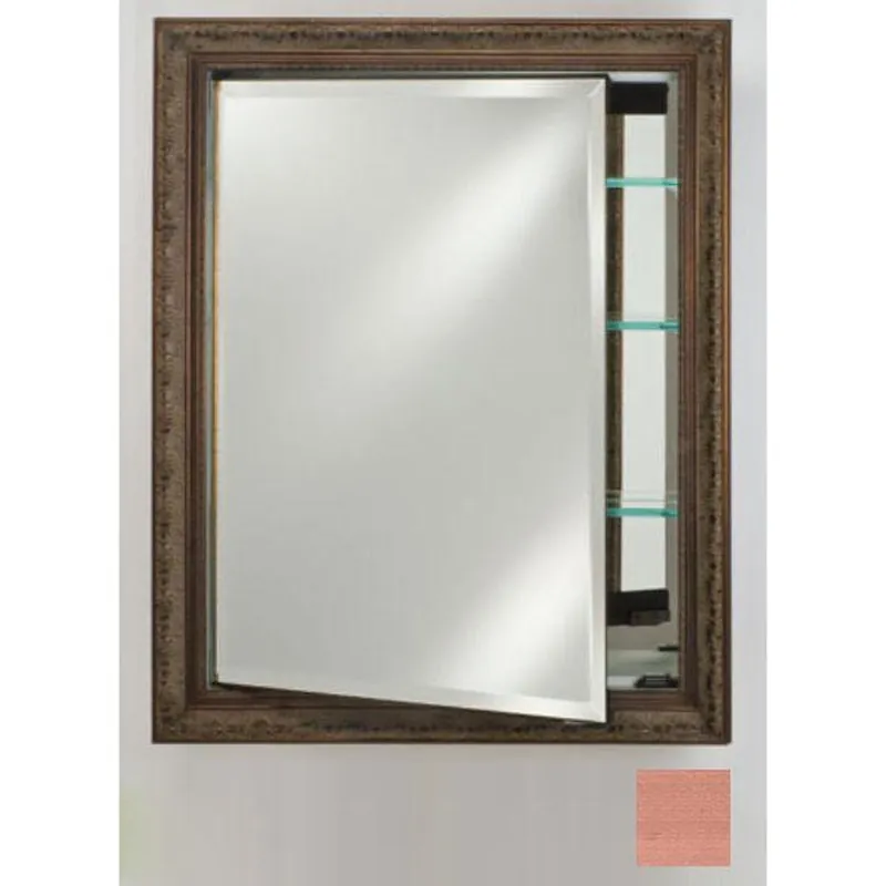 Afina Signature 24" x 36" Soho Brushed Bronze Recessed Reversible Hinged Single Door Medicine Cabinet With Beveled Edge Mirror Instant Buy