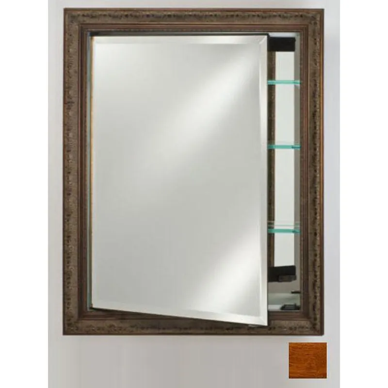 Buy Online Afina Signature 24" x 36" Arlington Honey Recessed Reversible Hinged Single Door Medicine Cabinet With Beveled Edge Mirror