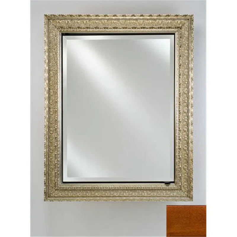 Exclusive Offer Afina Signature 20" x 26" Arlington Honey Recessed Reversible Hinged Single Door Medicine Cabinet With Beveled Edge Mirror