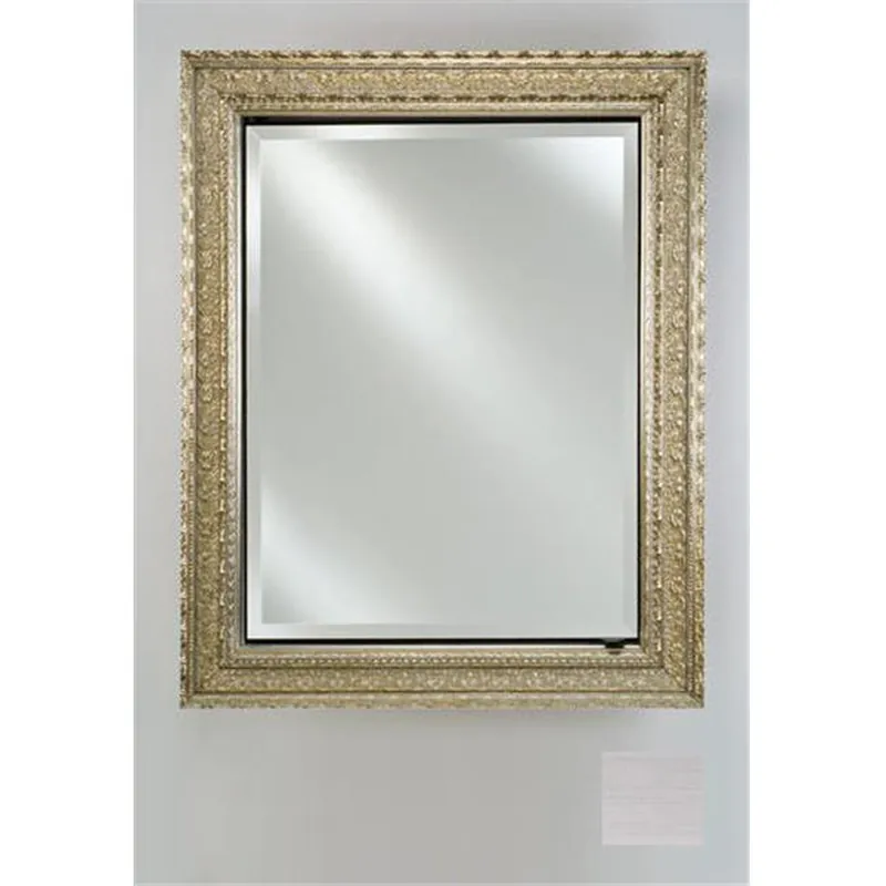 Afina Signature 17" x 36" Soho Stainless Recessed Reversible Hinged Single Door Medicine Cabinet With Beveled Edge Mirror Money Back Guarantee