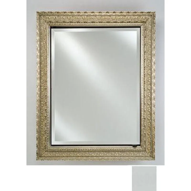Budget Afina Signature 17" x 30" Soho Stainless Recessed Reversible Hinged Single Door Medicine Cabinet With Beveled Edge Mirror