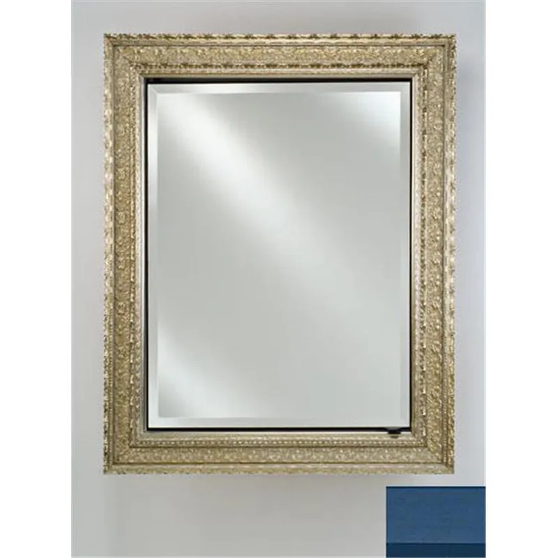 Afina Signature 17" x 26" Colorgrain Blue Recessed Reversible Hinged Single Door Medicine Cabinet With Beveled Edge Mirror Limited Time