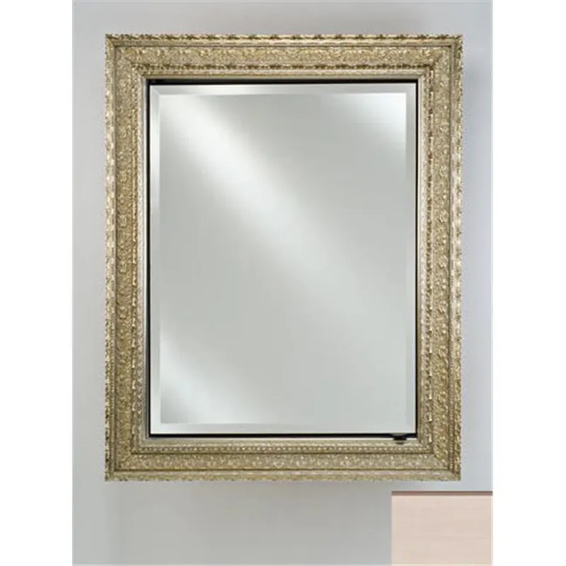 Afina Signature 17" x 26" Arlington Pickled Recessed Reversible Hinged Single Door Medicine Cabinet With Beveled Edge Mirror Latest