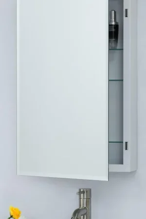 Authentic Bellaterra Home 808909-MC 17" x 27" Rectangle Wall-Mounted Framed Mirror Medicine Cabinet