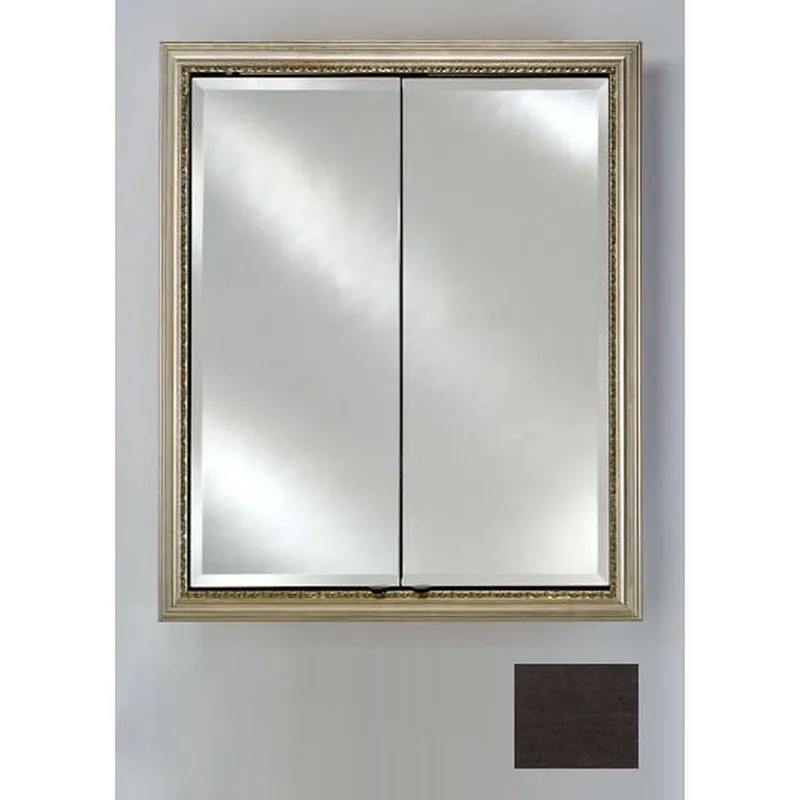 Seasonal Sale Afina Signature 24" x 30" Tribeca Espresso Recessed Double Door Medicine Cabinet With Beveled Edge Mirror