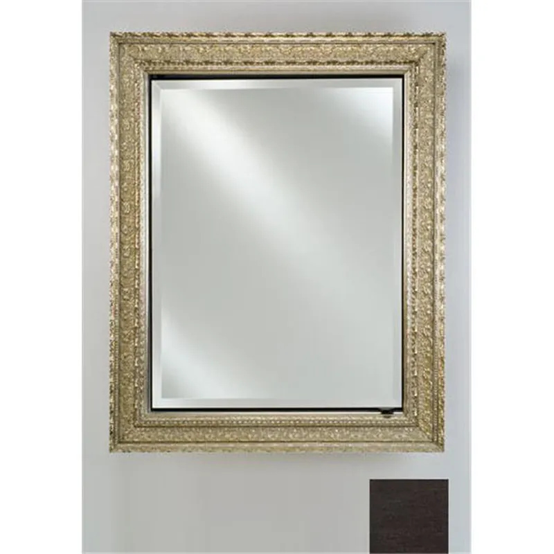 Afina Signature 20" x 30" Tribeca Espresso Recessed Reversible Hinged Single Door Medicine Cabinet With Beveled Edge Mirror Popular