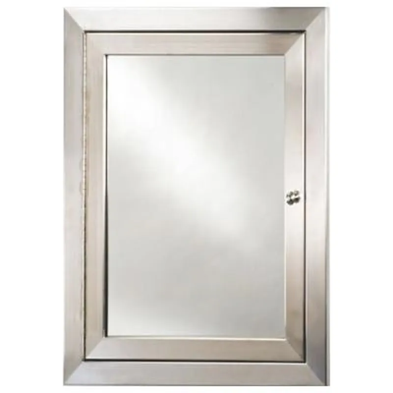 Buy Direct Afina Metro 20" x 28" Satin Finish Recessed Reversible Hinged Single Door Medicine Cabinet