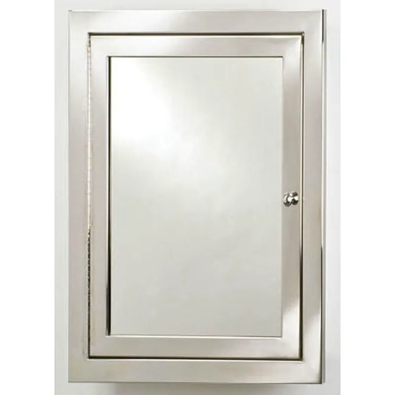 Afina Metro 25" x 31" Satin Finish Recessed Reversible Hinged Single Door Medicine Cabinet Best Choice