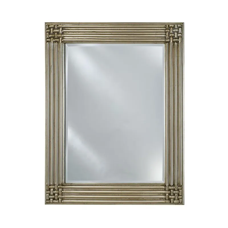 Afina Vanderbilt 28" x 34" Decor Antique Silver Recessed Reversible Hinged Single Door Medicine Cabinet Genuine