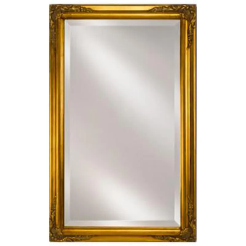 Afina Basix Plus 24" x 30" Antique Gold Recessed Left Or Right Hinged Single Door Beveled Mirror Medicine Cabinet Original