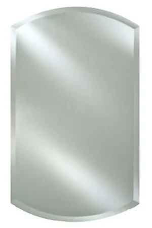 Worldwide Shipping Afina Double Arch Top 24" x 38" Recessed Left Hinged Single Door Medicine Cabinet With Beveled Edge Mirror