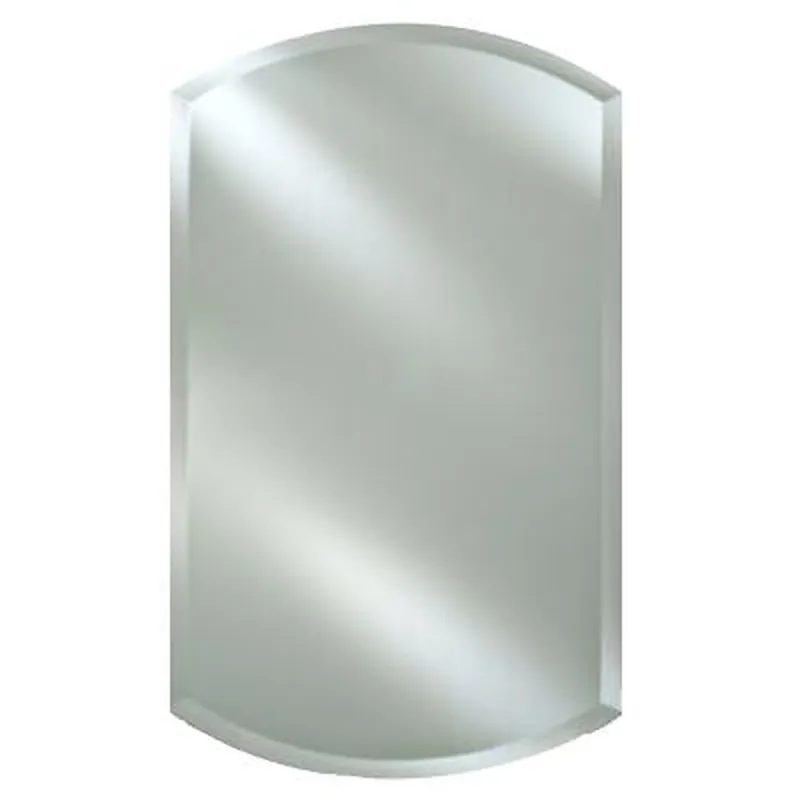 One Day Deal Afina Double Arch Top 16" x 26" Recessed Left Hinged Single Door Medicine Cabinet With Beveled Edge Mirror