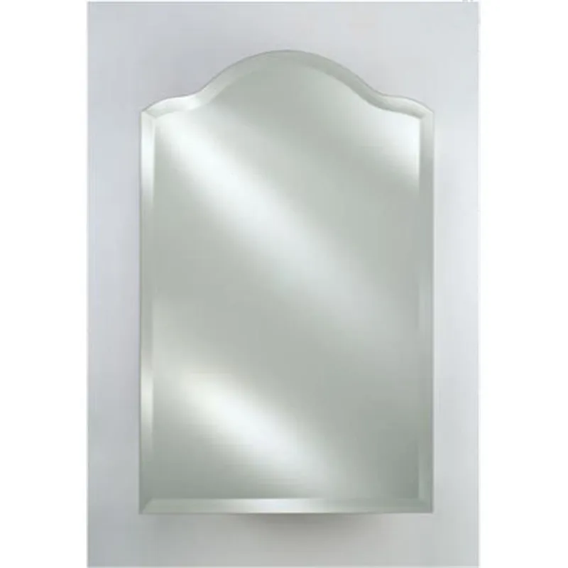 Afina Scallop Top 20" x 30" Recessed Left Hinged Single Door Medicine Cabinet With Beveled Edge Mirror New Release