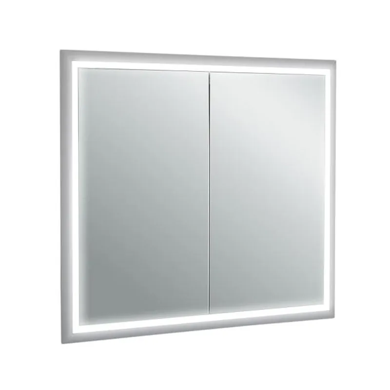 Premium Eviva 33” x 30” Wall-Mounted Mirror Medicine Cabinet With Led Lights