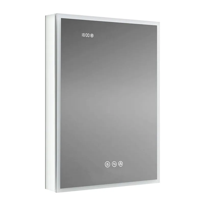 Best Seller Blossom Sirius 20" x 32" Recessed or Surface Mount Left-Hinged Door LED Mirror Medicine Cabinet With 3 Adjustable Glass Shelves, Built-In Defogger, Dimmer, USB & Electrical Outlet