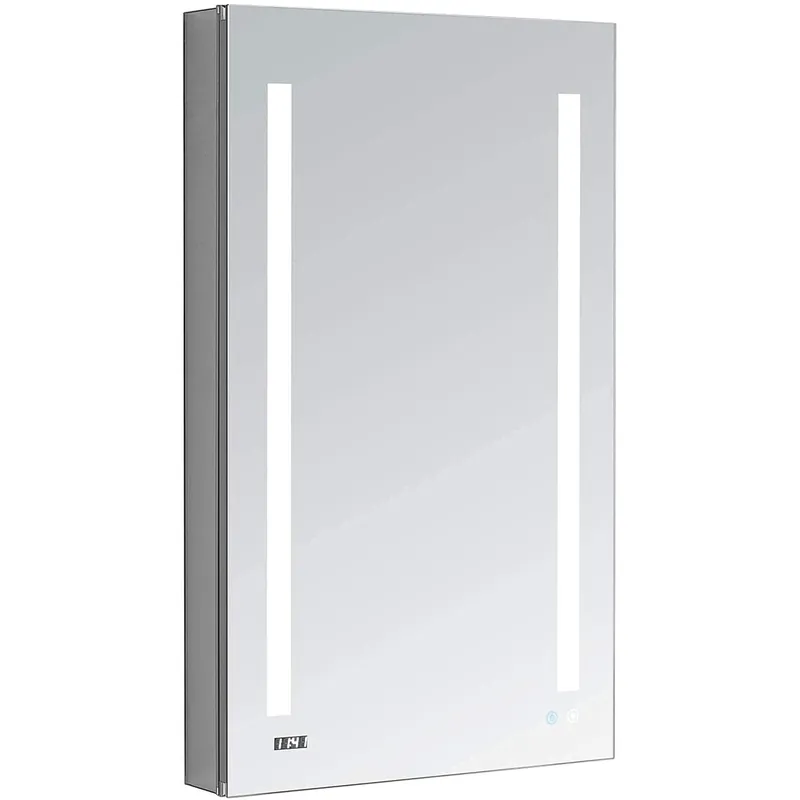 Reduced Price Aquadom Signature Royale Single View 24" x 30" Rectangular Right Hinged Medicine Cabinet With Lighting, Defogger, Integrated LED 3X Magnifying Mirror And Electrical Outlet with USB