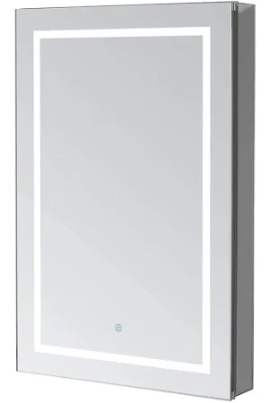 Aquadom Royale Plus 48" x 30" Extra Depth Rectangle Recessed or Surface Mount Single View LED Lighted Bathroom Medicine Cabinet With Defogger, Electrical Outlet, Magnifying Mirror Crafted