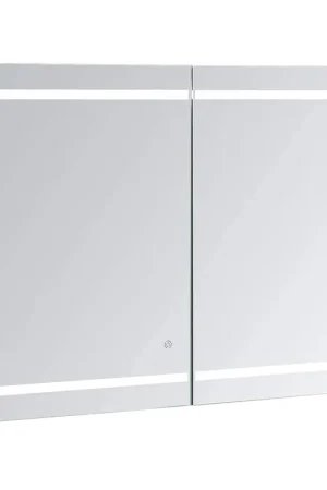Aquadom Royale Plus 48" x 30" Rectangle Recessed or Surface Mount Bi-View LED Lighted Bathroom Medicine Cabinet With Defogger, Electrical Outlet, Magnifying Mirror Original