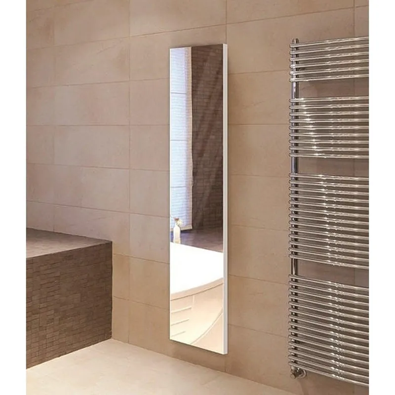 Sidler Tall 19" x 60" x 4" Full Length Left Hinged Mirror Door Anodized Aluminum Medicine Cabinet Direct From Factory