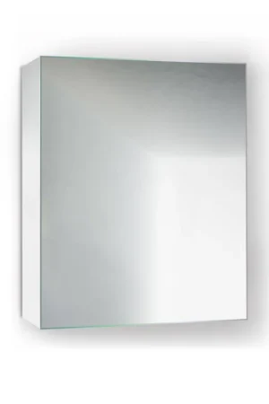 Krugg Reflections Plaza 24" x 30" Single Left Opening Rectangular Recessed/Surface-Mount Medicine Cabinet Mirror With Three Adjustable Shelves Order Now
