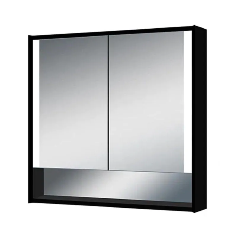 Lighted Impressions Edgar 32" x 28" Rectangular Framed Wall-Mounted LED Mirror Cabinet With 3-Section Rocker Switch & Glass Shelves Sale
