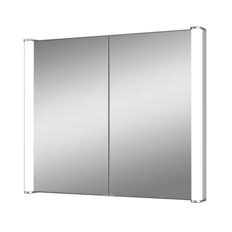 Lighted Impressions Ace 28" x 28" Square Framed Wall-Mounted LED Mirror Cabinet With IR Sensor & Glass Shelves Big Sale