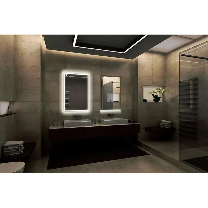 Sidler Quadro 20" x 36" 3000K Single Right Hinged Mirror Door Anodized Aluminum Medicine Cabinet With Night Light Function, Built-in GFCI Outlet and USB port Big Sale