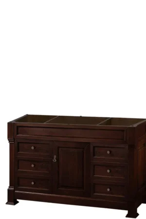 Wyndham Collection Andover 55" Single Bathroom Dark Cherry Vanity Buy Direct