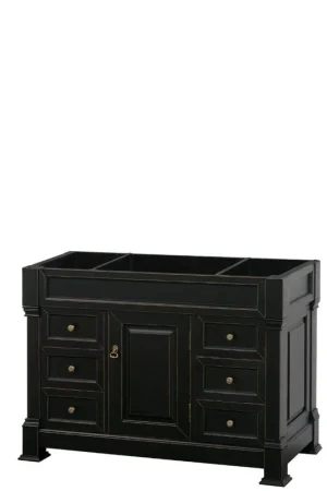 Authentic Wyndham Collection Andover 48" Single Bathroom Black Vanity