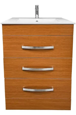Buy Today DreamWerks Geneva 25" Vanity in Light Walnut With Ceramic Top