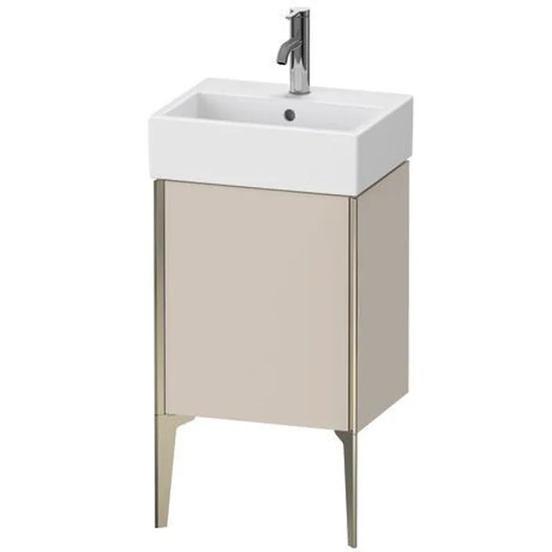 New Arrival Duravit Xviu 17" x 19" x 13" One Door Floorstanding Vanity Unit With Right Hinge, Taupe Matt (XV4531RB191)