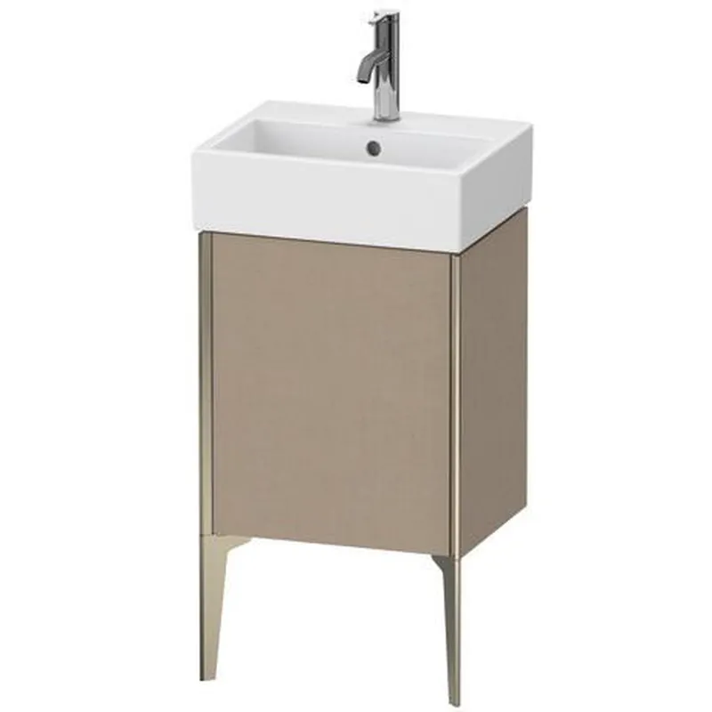 Direct From Manufacturer Duravit Xviu 17" x 19" x 13" One Door Floorstanding Vanity Unit With Right Hinge, Linen (XV4531RB175)