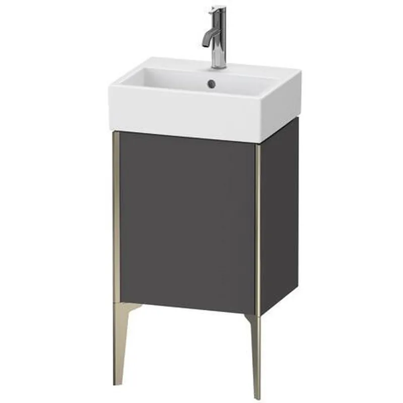 Duravit Xviu 17" x 19" x 13" One Door Floorstanding Vanity Unit With Right Hinge, Graphite Matt (XV4531RB149) Wholesale