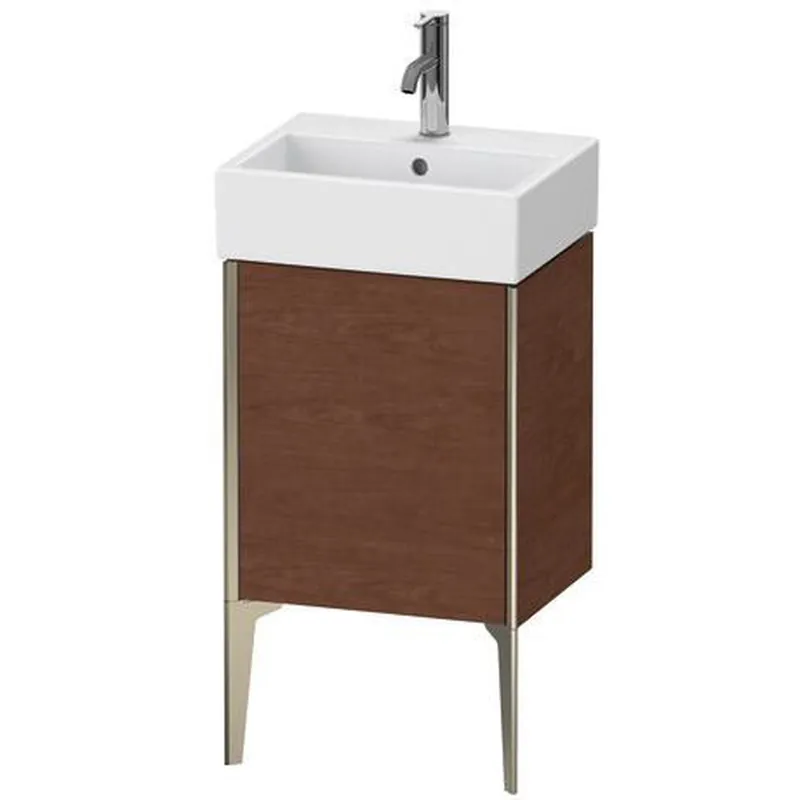 Price Drop Duravit Xviu 17" x 19" x 13" One Door Floorstanding Vanity Unit With Right Hinge, American Walnut (XV4531RB113)