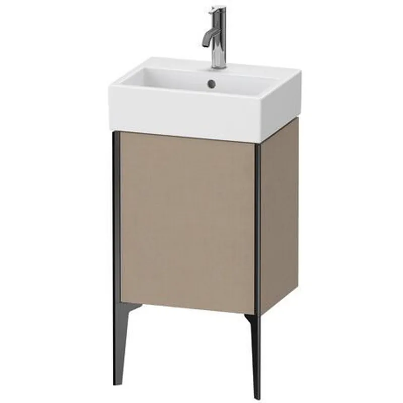 Duravit Xviu 17" x 19" x 13" One Door Floorstanding Vanity Unit With Left Hinge, Linen (XV4531LB275) Editor’s Pick