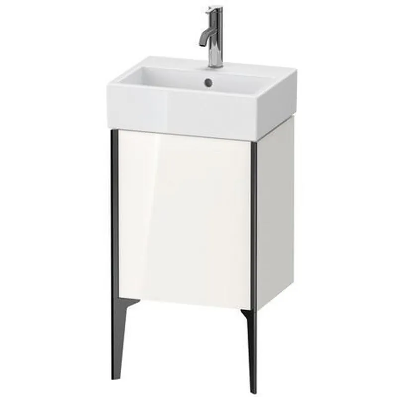 Big Sale Duravit Xviu 17" x 19" x 13" One Door Floorstanding Vanity Unit With Left Hinge, White High Gloss (XV4531LB222)