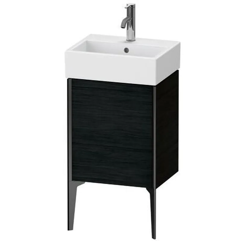 Duravit Xviu 17" x 19" x 13" One Door Floorstanding Vanity Unit With Left Hinge, Oak Black (XV4531LB216) Limited Time