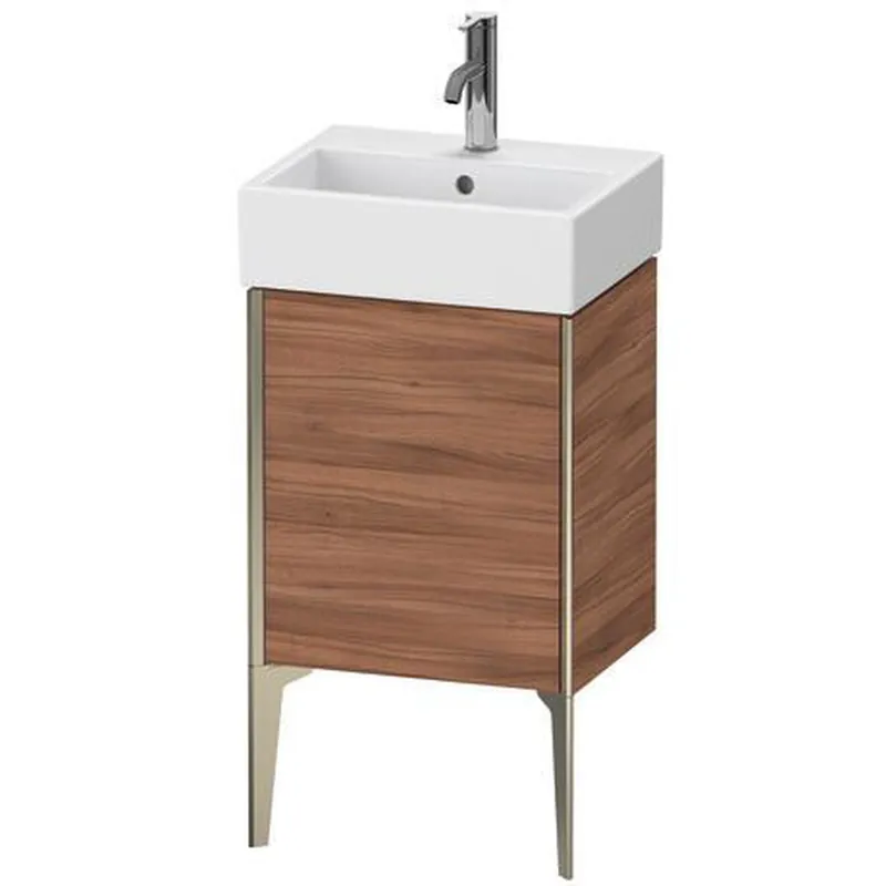 Cheap Duravit Xviu 17" x 19" x 13" One Door Floorstanding Vanity Unit With Left Hinge, Natural Walnut (XV4531LB179)