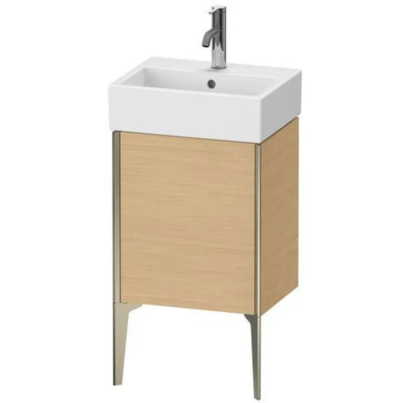 Super Sale Duravit Xviu 17" x 19" x 13" One Door Floorstanding Vanity Unit With Left Hinge, Natural Oak (XV4531LB130)