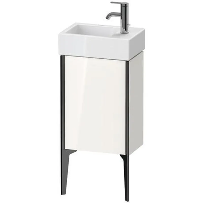 Duravit Xviu 14" x 19" x 9" One Door Floorstanding Vanity Unit With Right Hinge, White High Gloss Lacquer (XV4530RB285) Wholesale