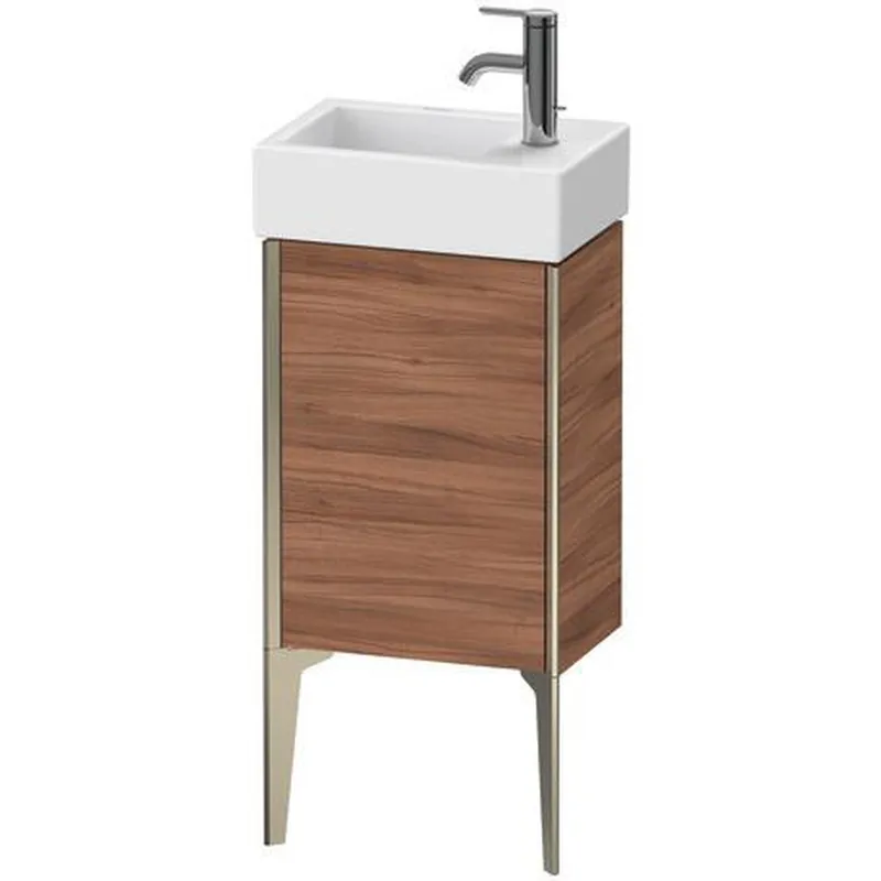Super Sale Duravit Xviu 14" x 19" x 9" One Door Floorstanding Vanity Unit With Left Hinge, Natural Walnut (XV4530LB179)