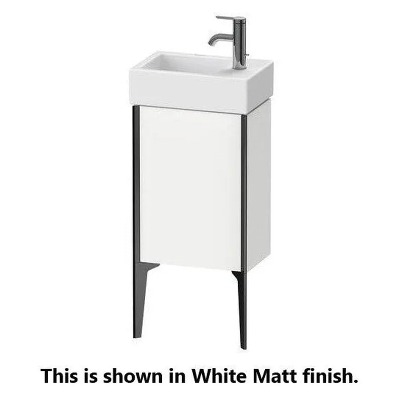 Duravit Xviu 14" x 19" x 9" One Door Floorstanding Vanity Unit With Left Hinge, Stone Blue High Gloss Lacquer (XV4530LB147) Special Offer